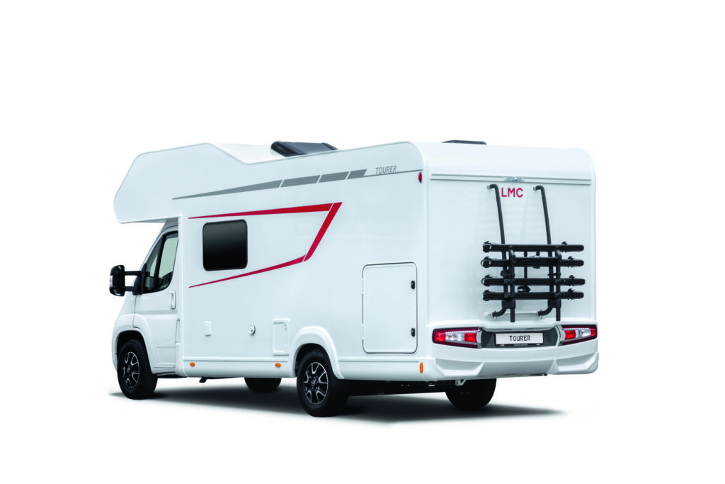 vue arrière du camping-car LMC Tourer A690