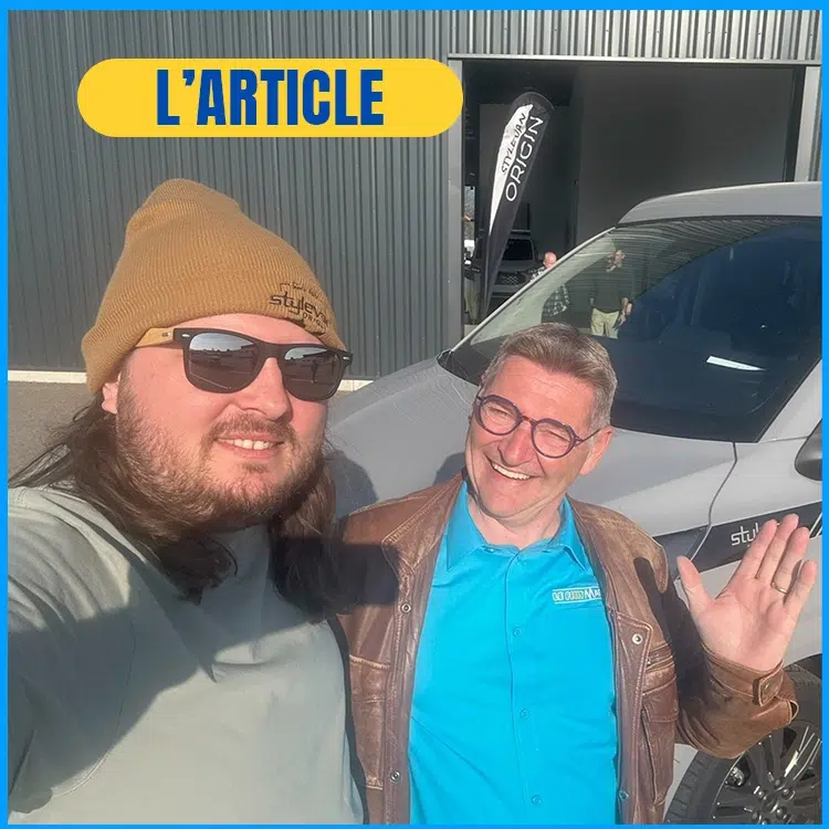 Maxime et Le Petit Marcel devant un van Stylevan Origin Equinox 4.