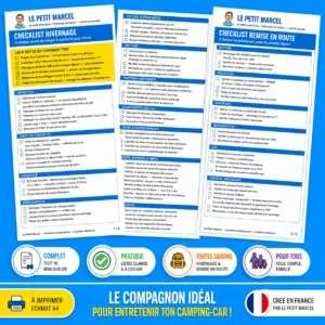 Une check list qui reprend tous les points d'entretien d'un véhicule de loisirs