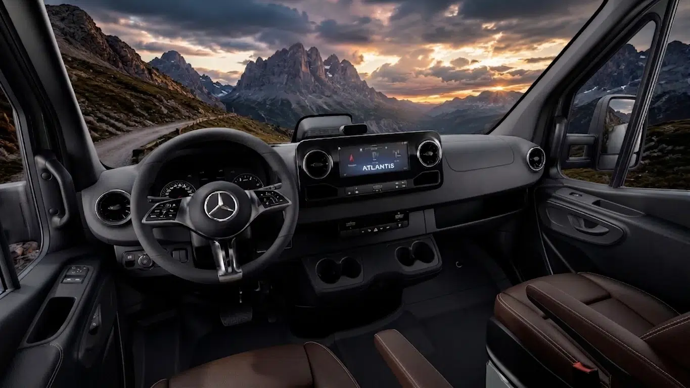 Cabine Mercedes Sprinter de l'Atlantis Carbon 4x4