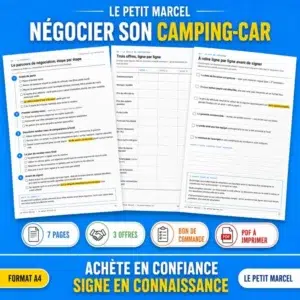 Aide-mémoire négociation camping-car