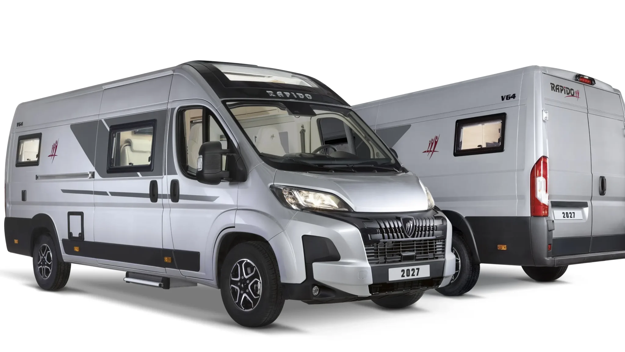 Rapido V64 2027 : vue extérieure de profil du fourgon